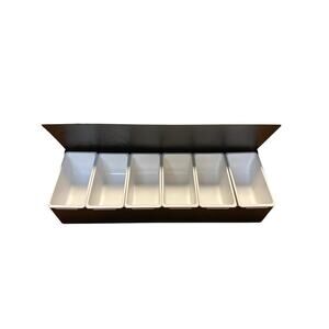 Makers Mark Bar Garnish Caddy Kentucky Bourbon Man Cave Black Metal